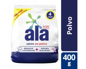ALA JABON EN POLVO x 400gr ECOLAVADO L/MANO